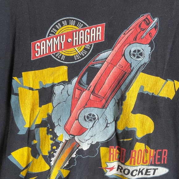 Sammy Hagar Red Rocker Rocket I Can’t Drive 55 Vintage 80s T-Shirt Size XL - Picture 2 of 5